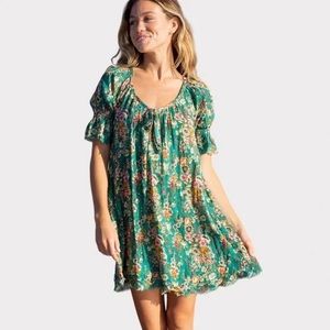 Natural Life Sienna Cotton Gauze Mini Dress size L